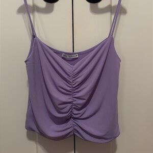 Zara Lavender Ruched Camisole